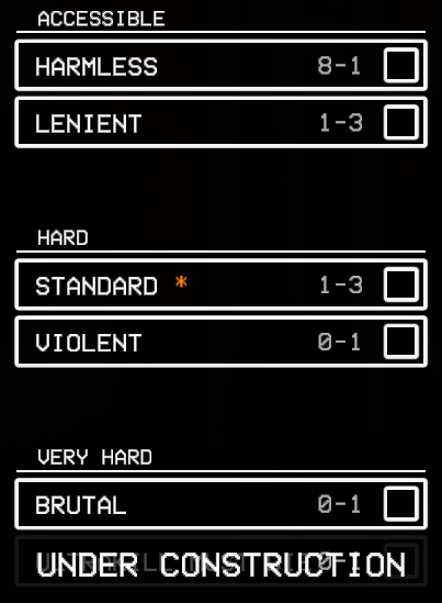 lipu pi ante kiwen musi pi musi Utalaki. jan musi li ken ante e kiwen musi tawa: HARMLESS, LENIENT, STANDARD, VIOLENT, BRUTAL, ULTRAKILL MUST DIE (UNDER CONSTRUCTION)